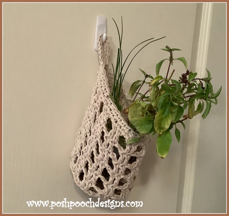 Posh Pooch Designs Hemp Hanging Basket Crochet Pattern Posh Pooch