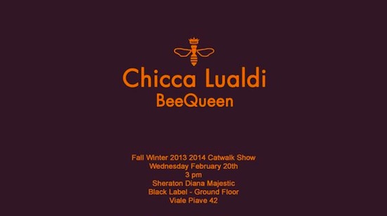 Chicca Lualdi BeeQueen FW 2013 - invitation