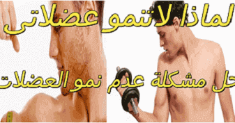 اسباب عدم نمو العضلات بسرعه لماذا لا تنمو العضلات الجزء الأول