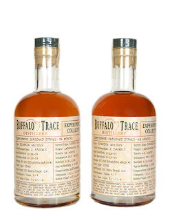buffalo trace experimental two seasoned columbus bourbon staves respectively planks oak months release