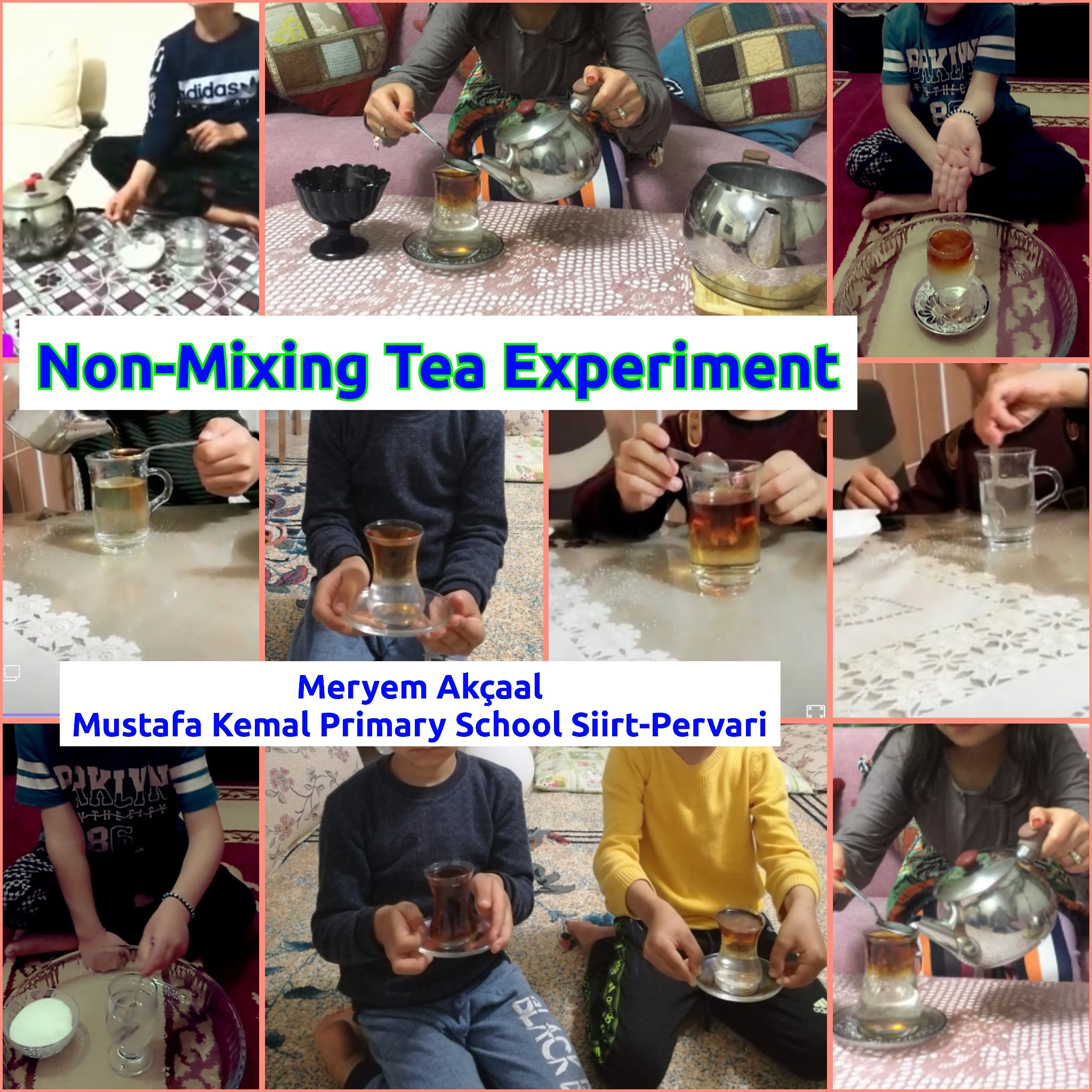 Non mixing tea experiment