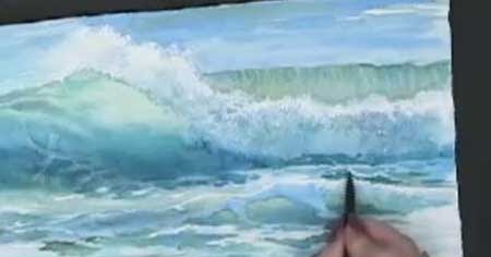 Making Waves - Techniques for Painting Ocean Waves in Watercolor with