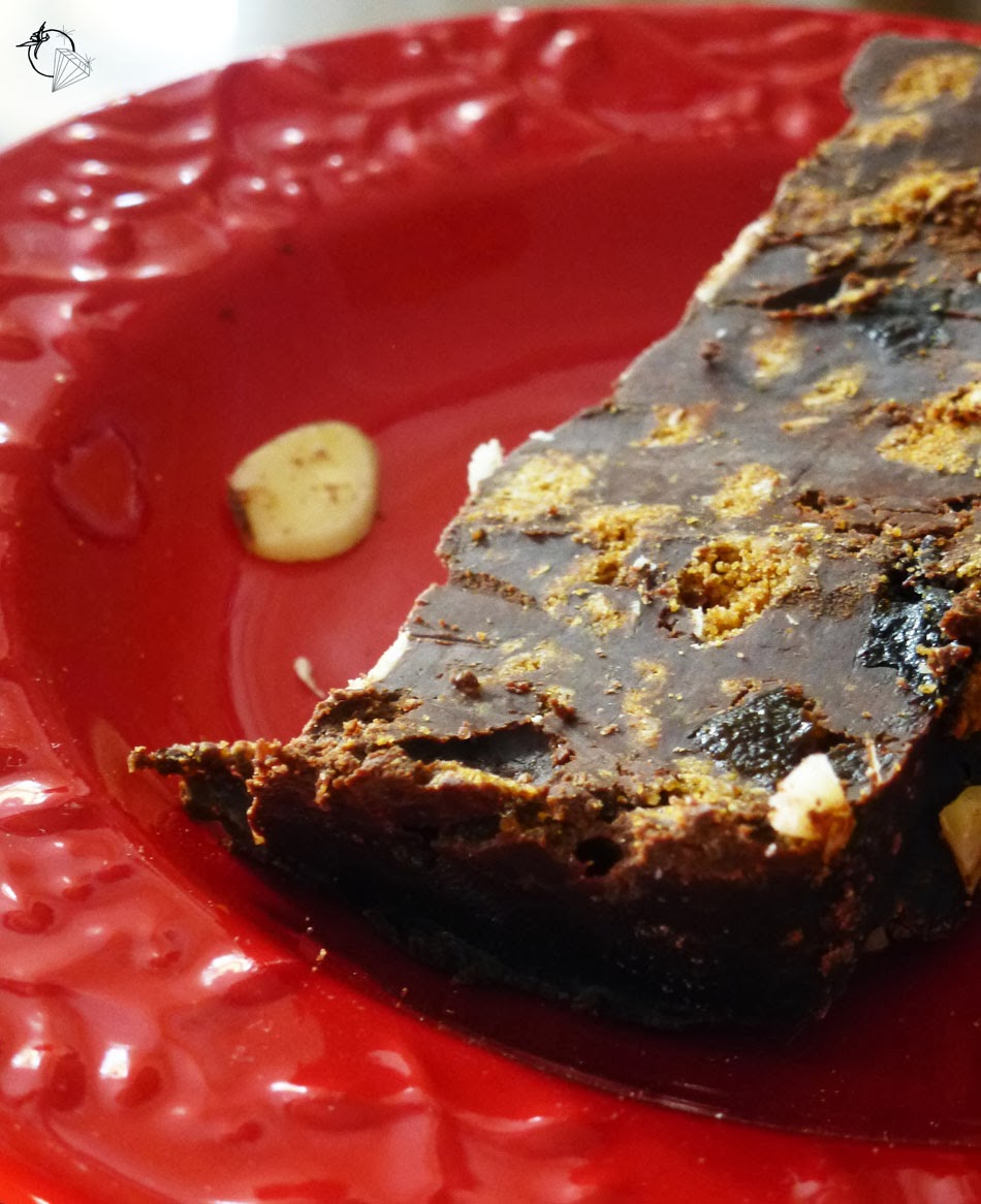 Tomates cerises et Diamants Terrine chocolat et pruneaux