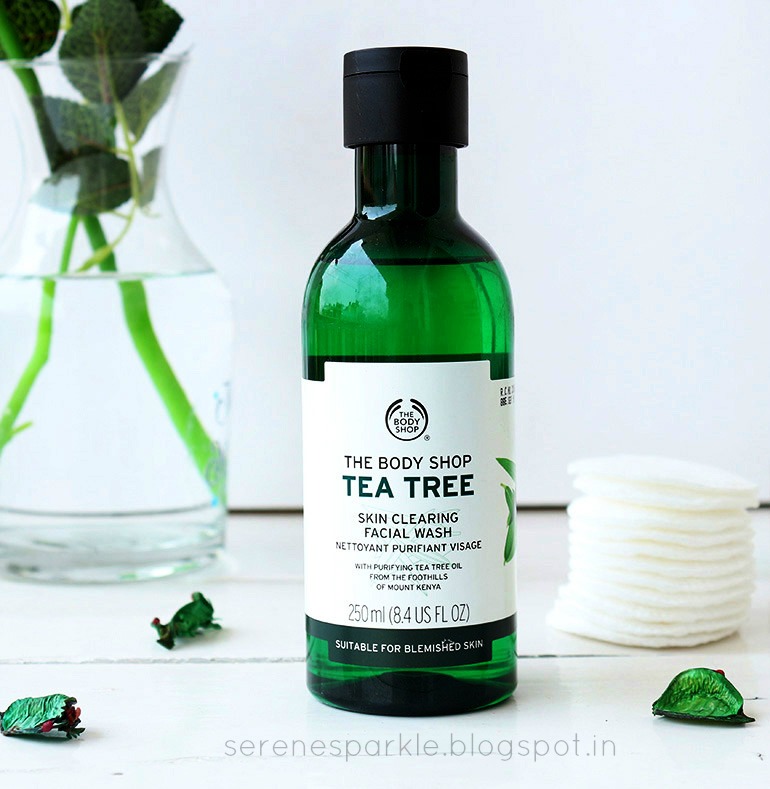 The Body Shop Tea Tree Skin Clearing Facial Wash Review Serene Sparkle
