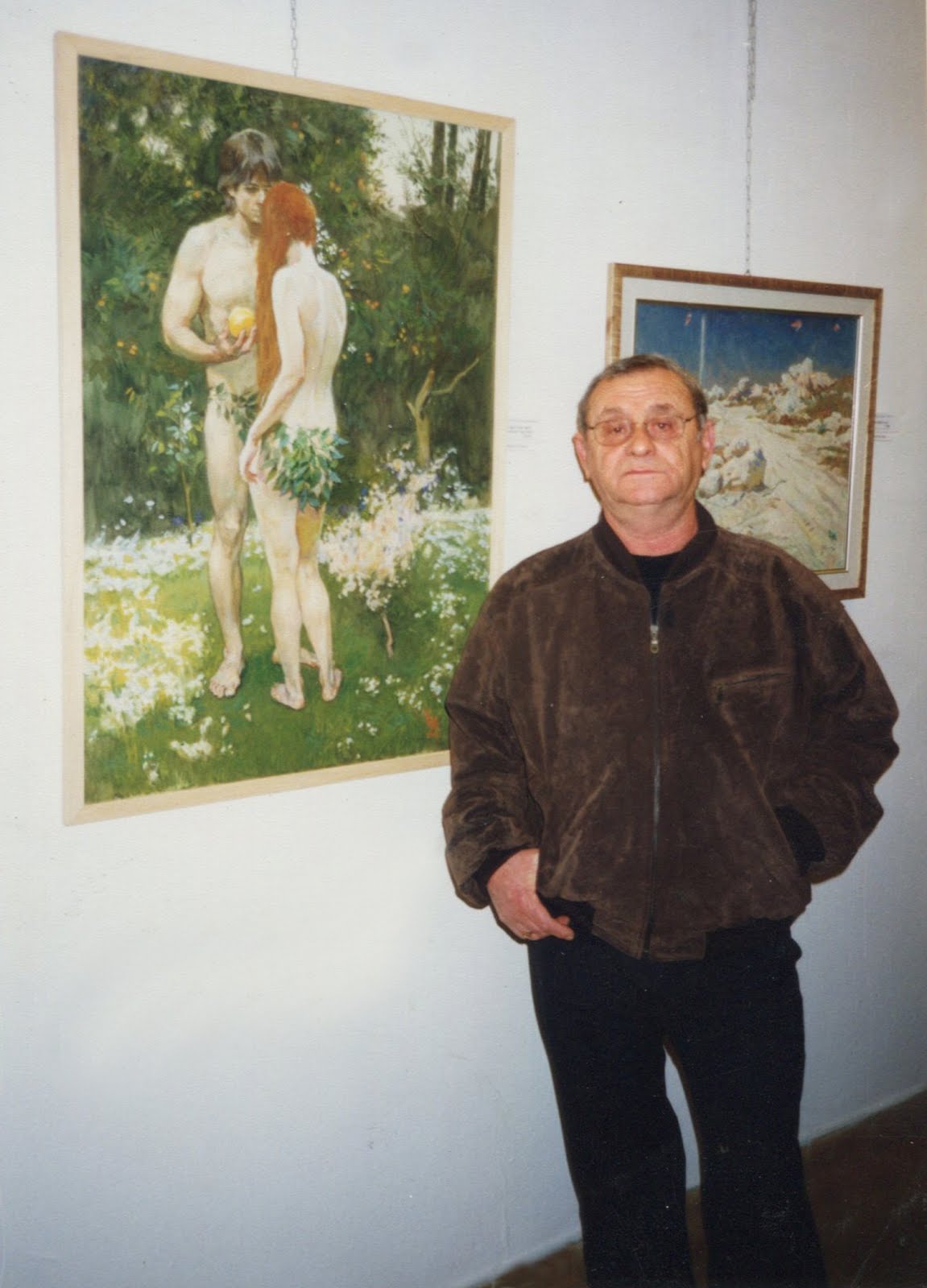 Mark Vcherushanski at one of the exhibitions