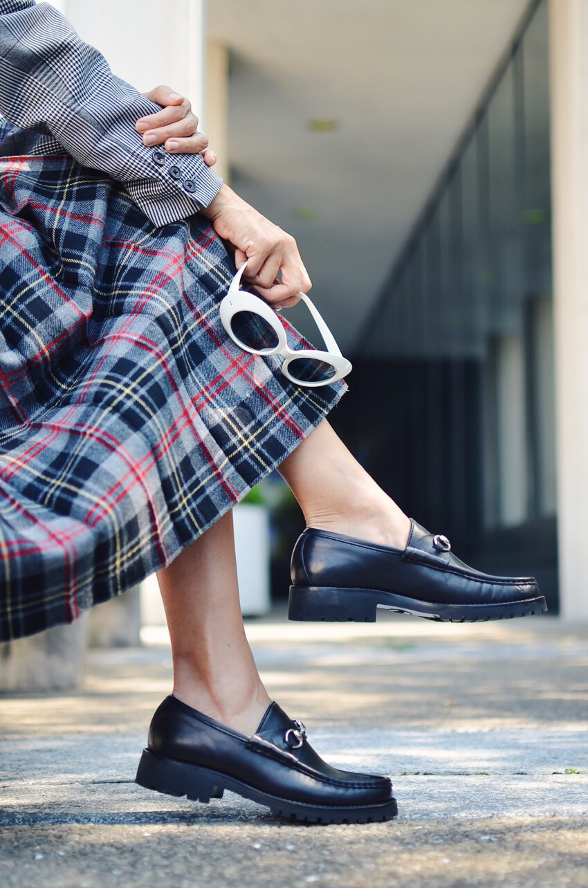 Street Style Lug Sole Horsebit Loafer Women's Penny Platform Lug