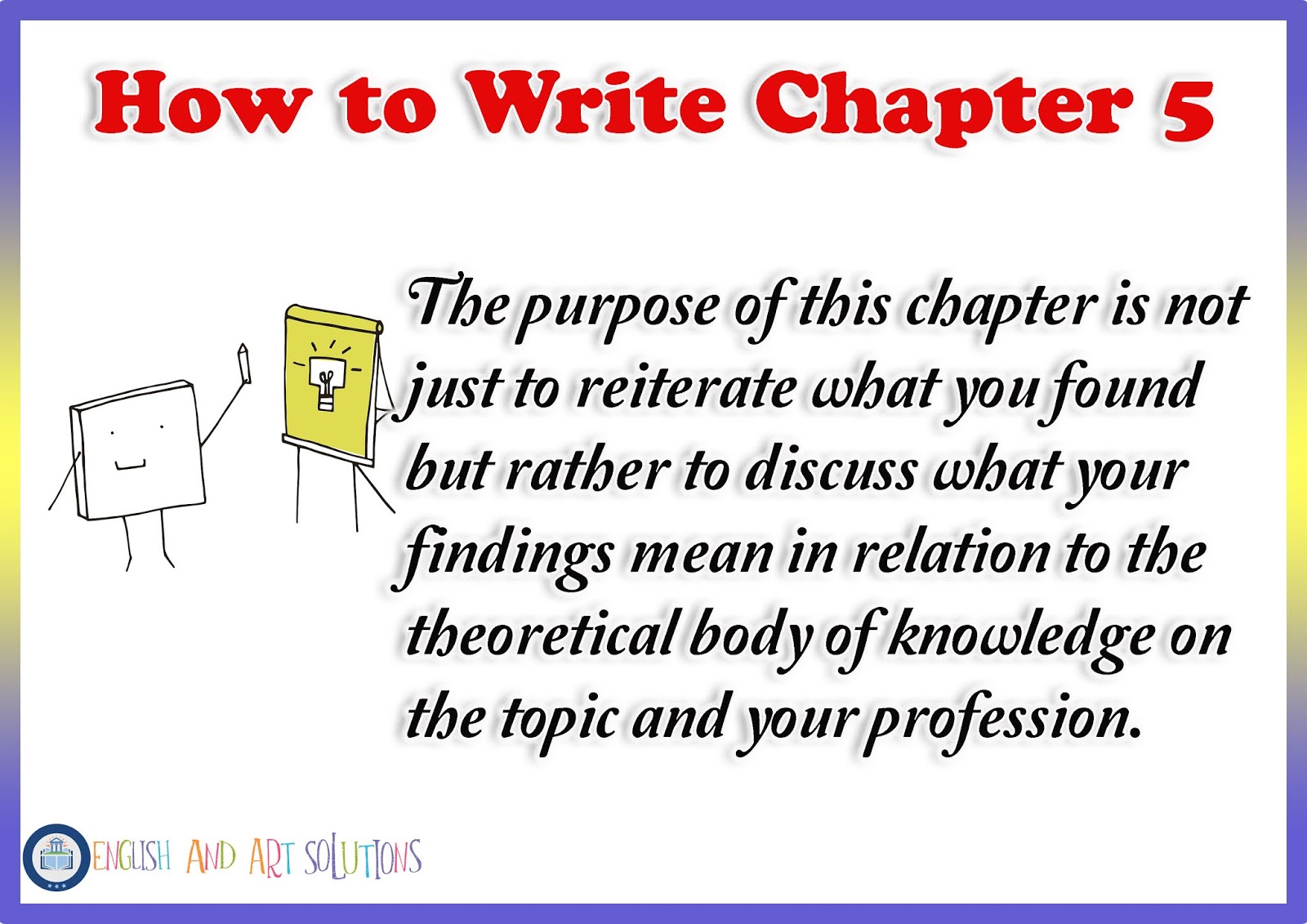 how to write chapter 5 of research paper