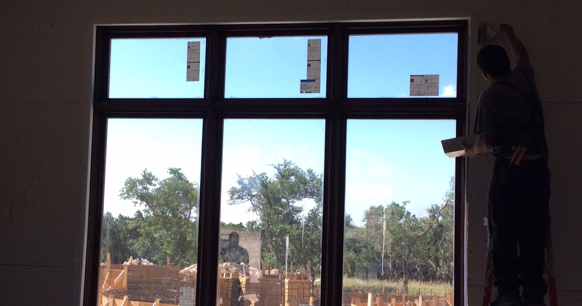 Farris Residence Tape & Floating Corners on Windows