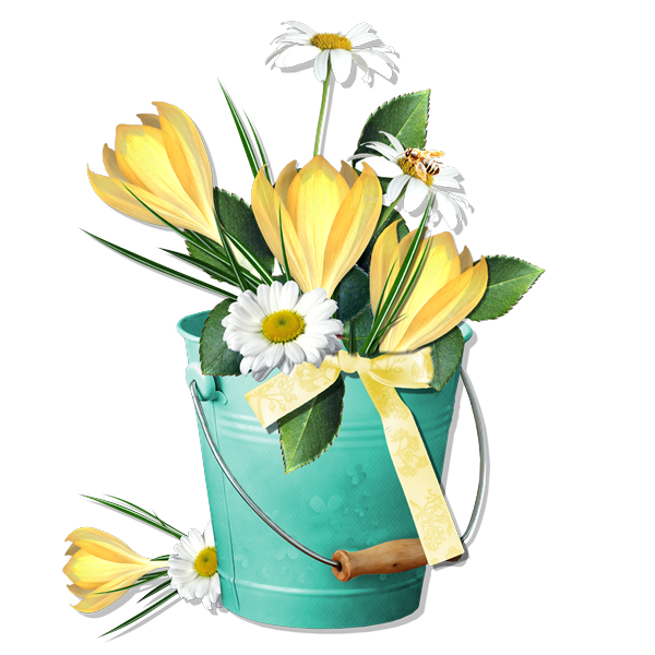 ForgetMeNot: Buckets with flowers