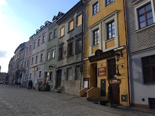 lublin old town in the sun