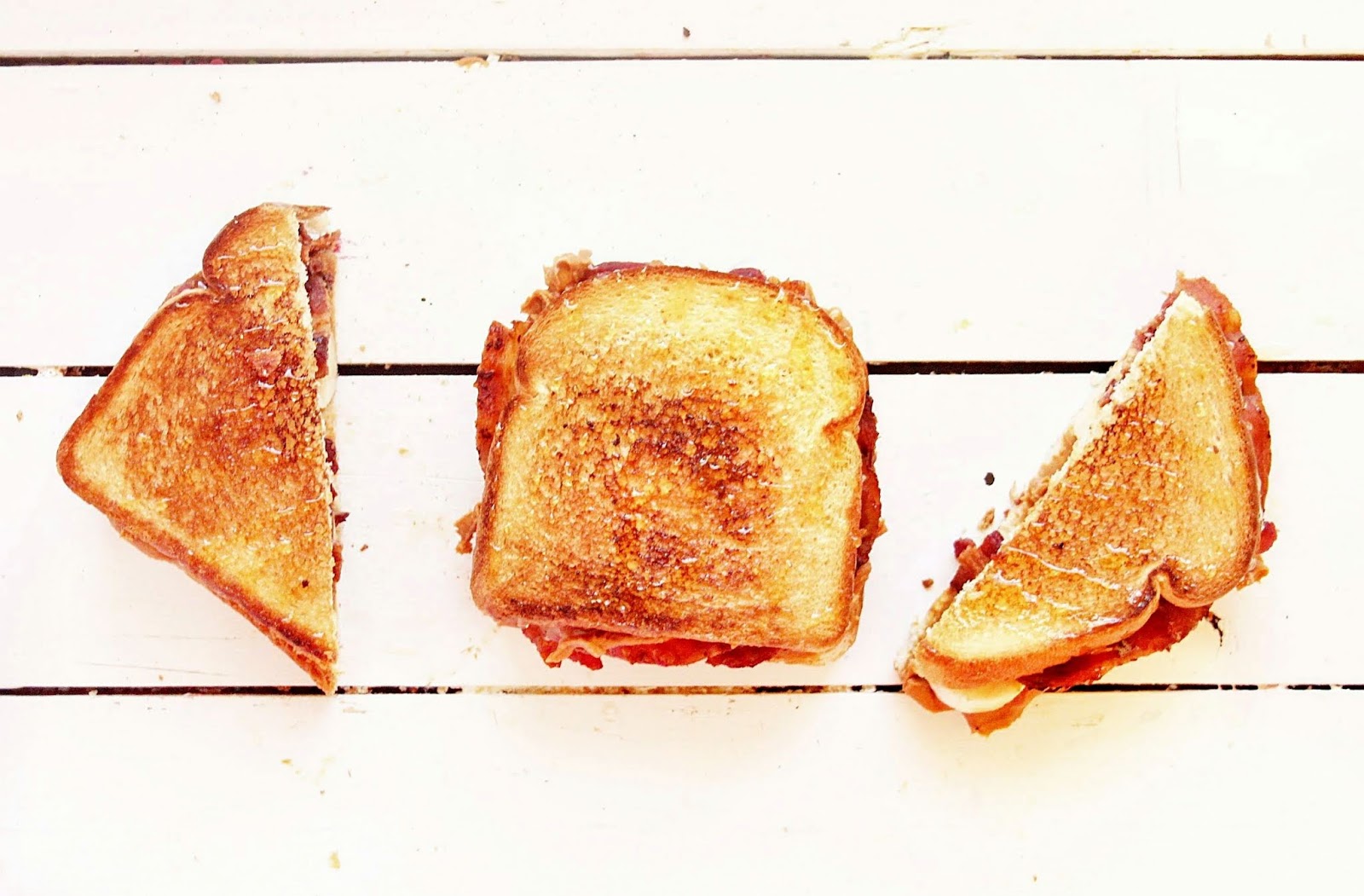 The Not Elvis Peanut Butter and Banana Sandwich Bacon, peanut butter and banana make this sandwich oh-so-yummy!