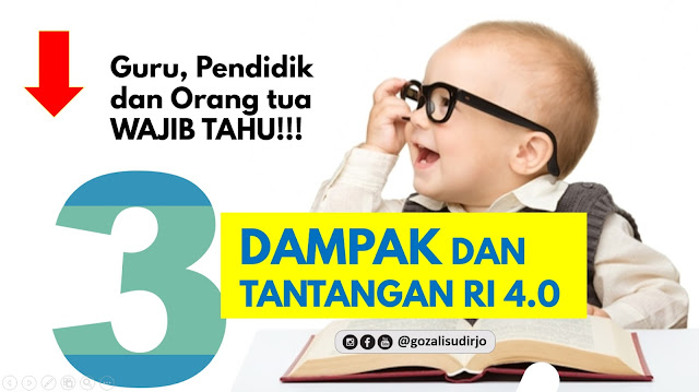 Guru, Pendidik dan Orang Tua Wajib Tahu! Dampak dan Tantangan RI 4.0! Guru, Pendidik dan Orang Tua Wajib Tahu! Dampak dan Tantangan RI 4.0!