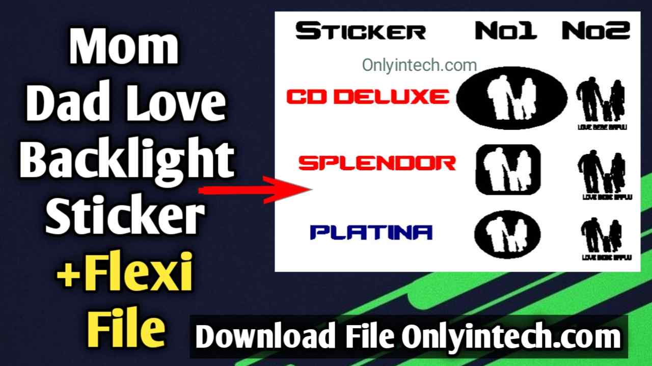 Bebe Bapu Sticker For Back Light Splendor Bike