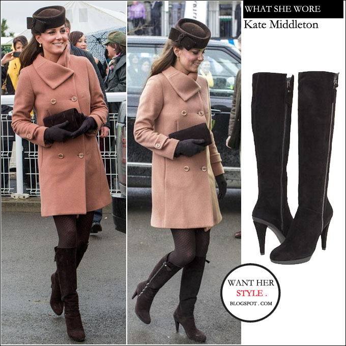 WHAT SHE WORE: Kate Middleton Duchess of Cambridge in salmon pink coat ...