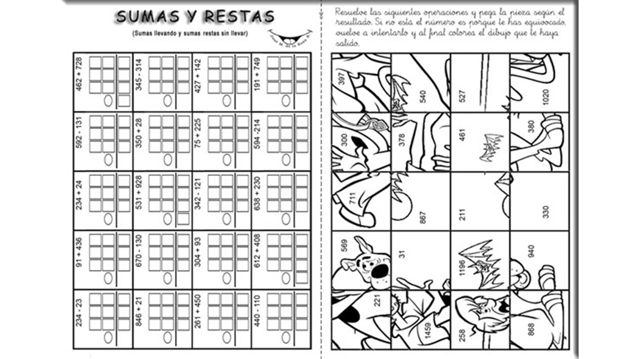 Mundo Educare Rompecabezas De Suma, Resta Y D62