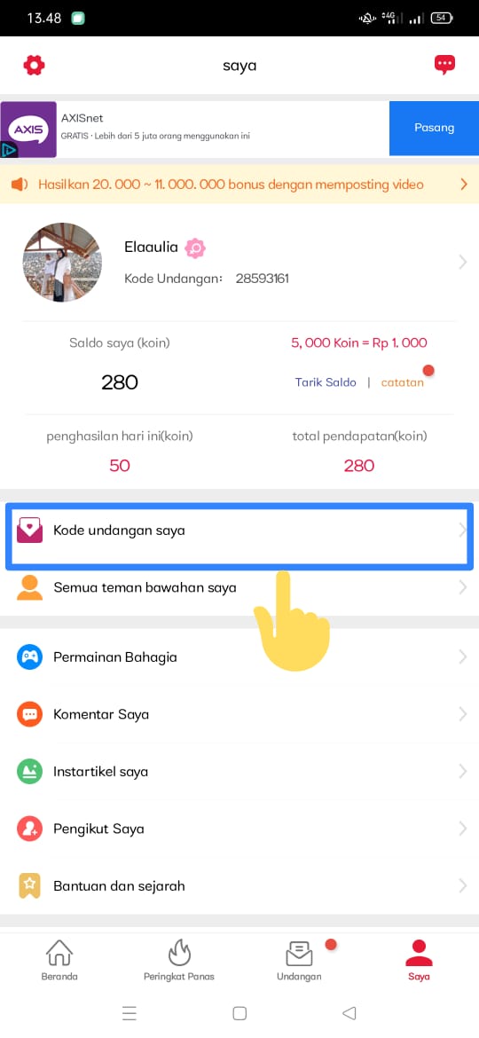Cara Memasukan Kode Undangan Cashzine 2021 Terbaru Berbagi Ilmu