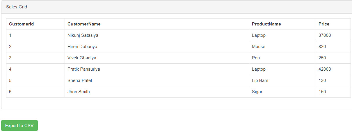 Datatable to CSV Datatable to CSV