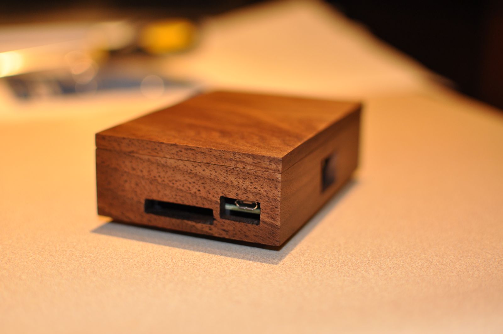 Crump Projects: Walnut Raspberry Pi Enclosure - All done