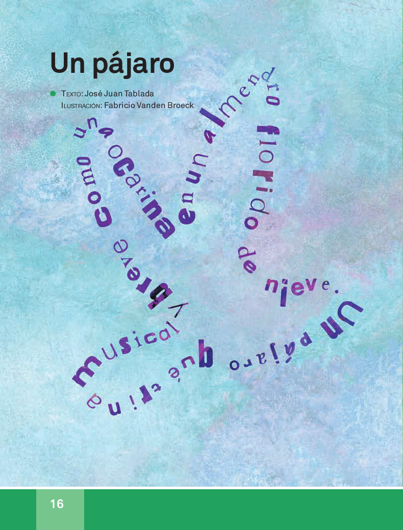 Un pájaro - español lecturas 3ro 2014-2015