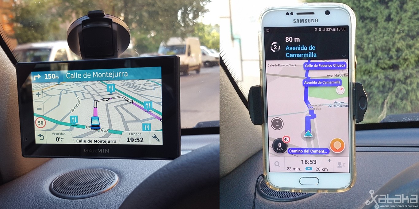 Navegador GPS portátil vs. Waze, ¿pagar o no pagar por un GPS para el