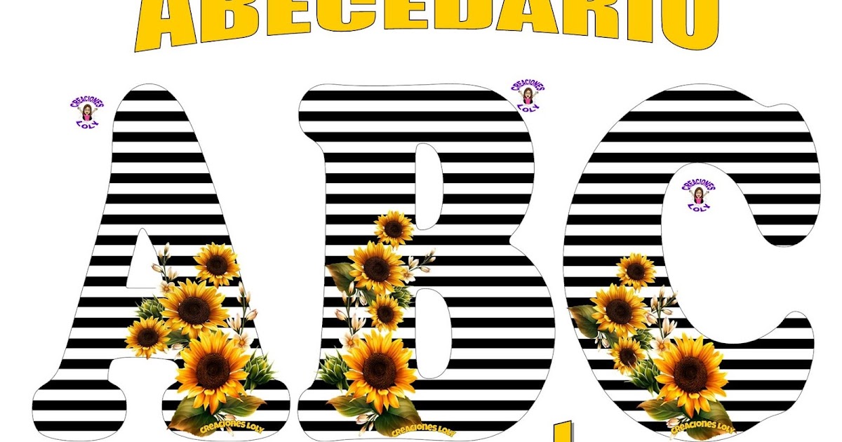 Creaciones Loly Abecedario Girasol