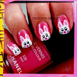 bunny nail easter nails thatleanne bunnies too chanel fell polish soon
