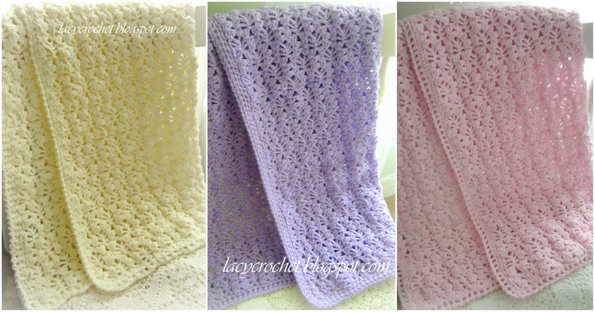 Lacy Crochet Lacy Baby Blanket Tutorial
