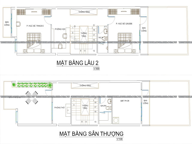 Mẫu thiết kế nhà ống 2 tầng 5x20m tại quận 1 Tang-2-tang-san-thuong