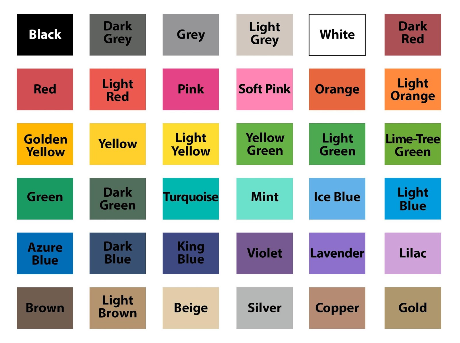 الألوان باللغة الانجليزية The colors are in English الألوان باللغة الانجليزية The colors are in English