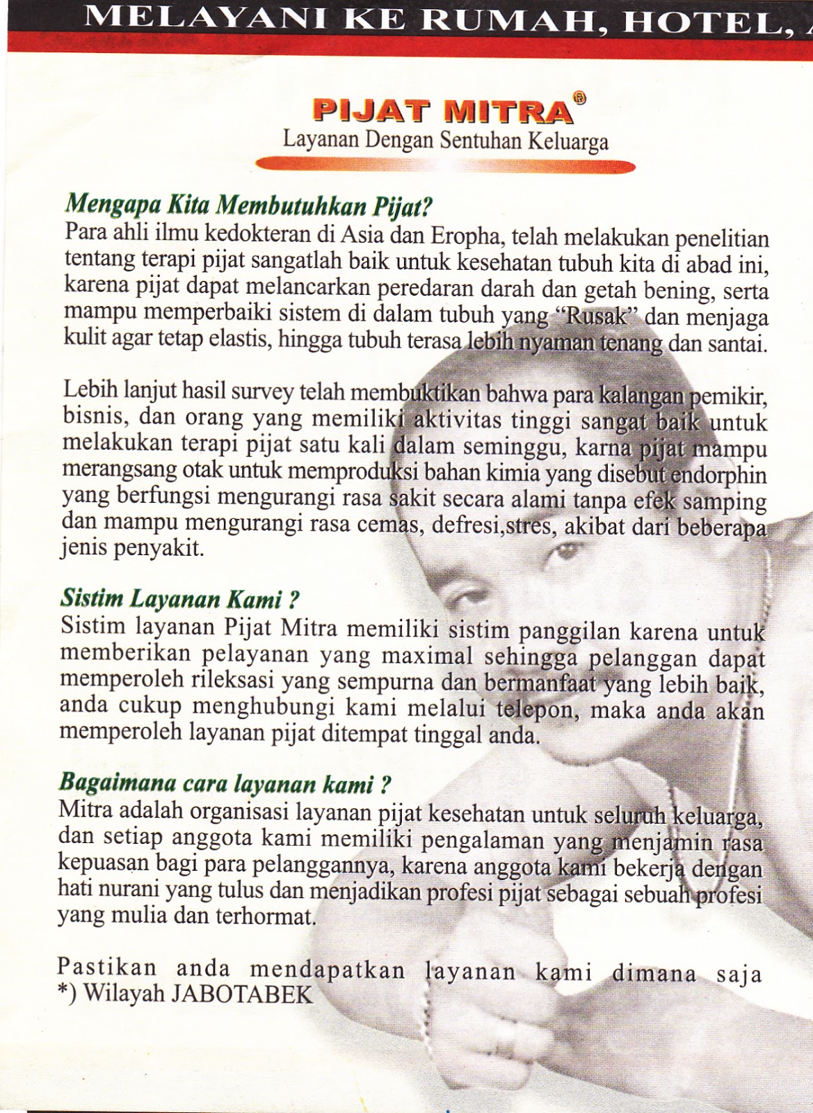 pijat mitra kebun jeruk