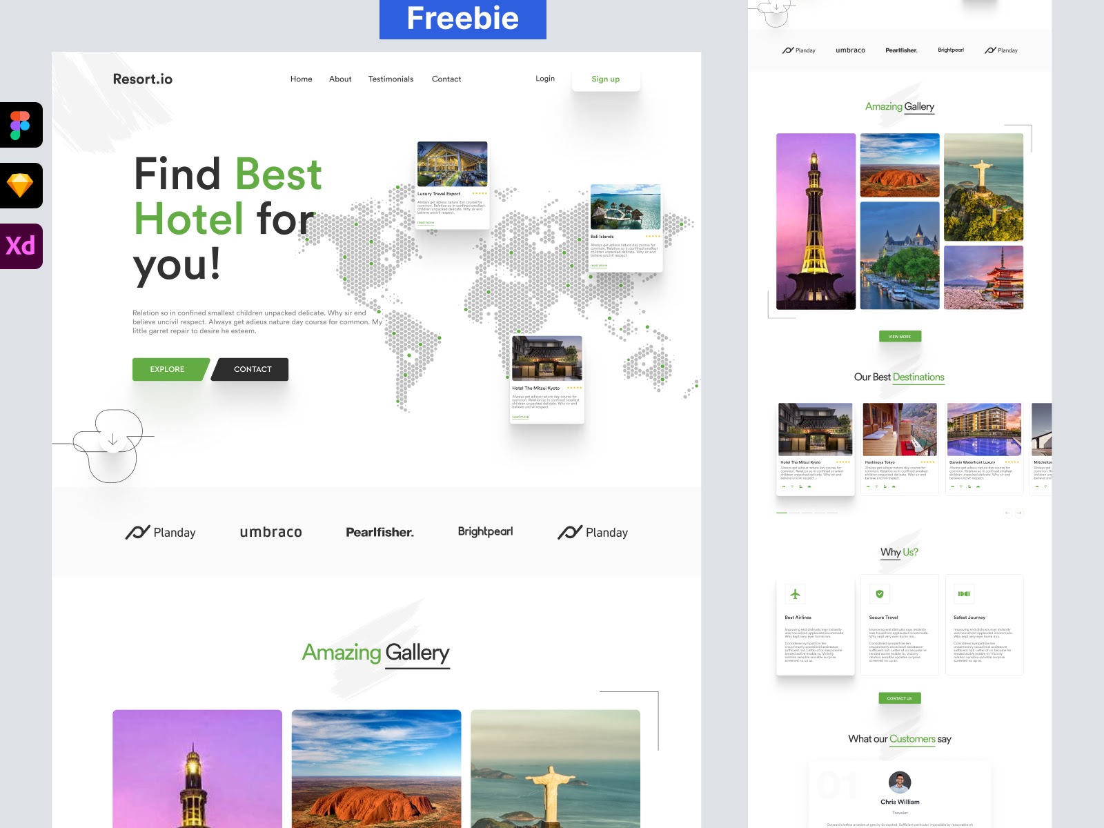 Travel Agency Landing Page Free Download