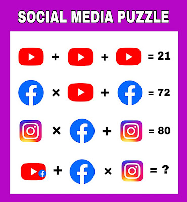 math puzzles with answers | social media puzzle |