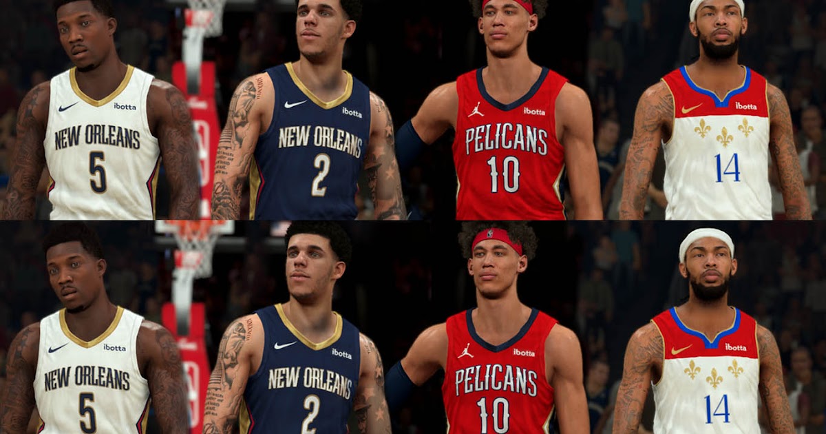 NBA 2K21 New Orleans Pelicans jersey pack by Pinoy21 NBA