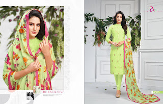 Angroop plus dairy milk vol 28 Churidar dress material