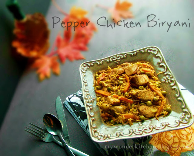 Pepper Chicken Biryani
