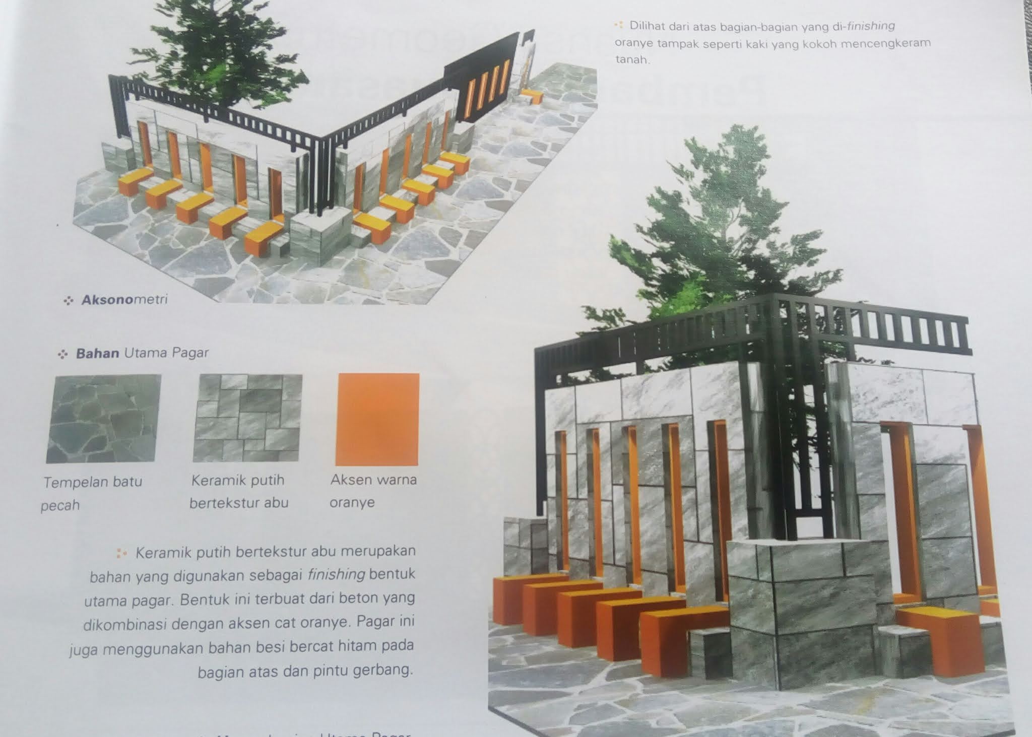Desain Pagar  Rumah  Minimalis  Modern Kombinasi Dengan Batu  Alam  Bag 1 Putri Cahaya Batu  Alam 