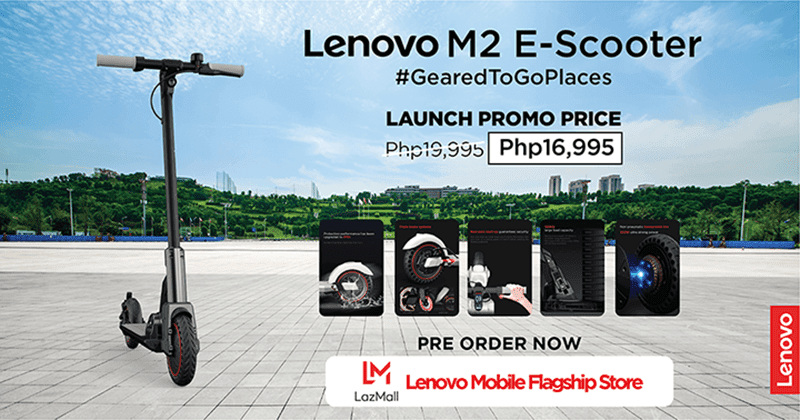Lenovo M2 E-scooter pre-order promo