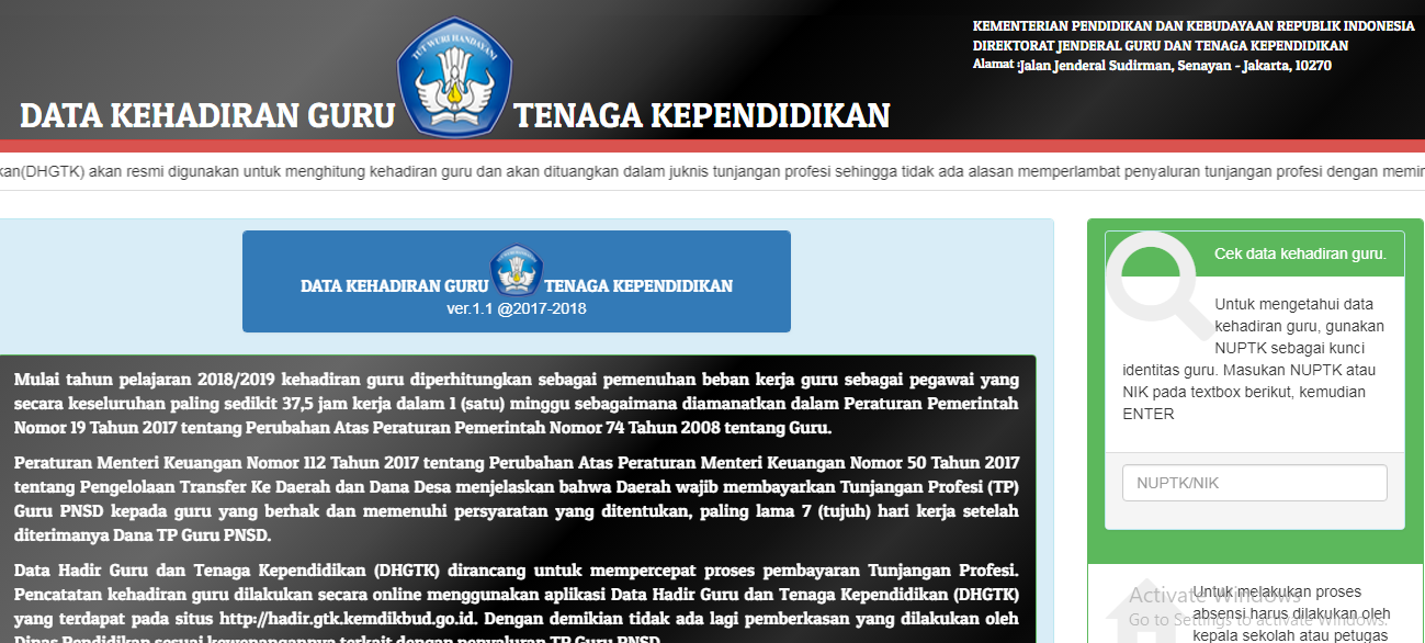 Daftar Hadir Online GTK, Login hadir.gtk.kemdikbud.go.id Ropini.xyz