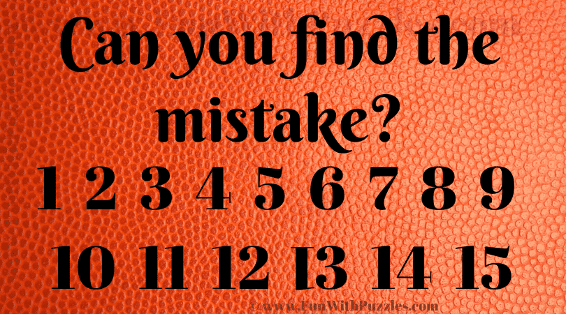 Test Your Observation Skills | Find the Mistake