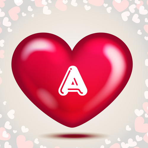 خلفيات حرف a رومانسية