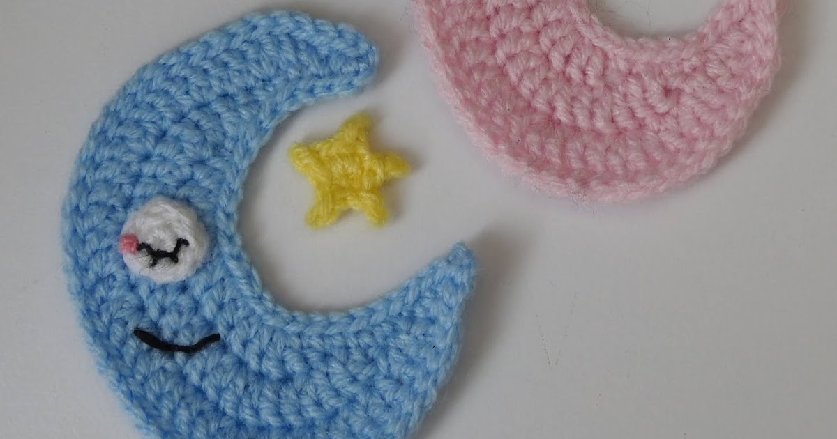 Jo's Crochet Pad Blog Moon Appliqué/Embellishment Crochet Pattern