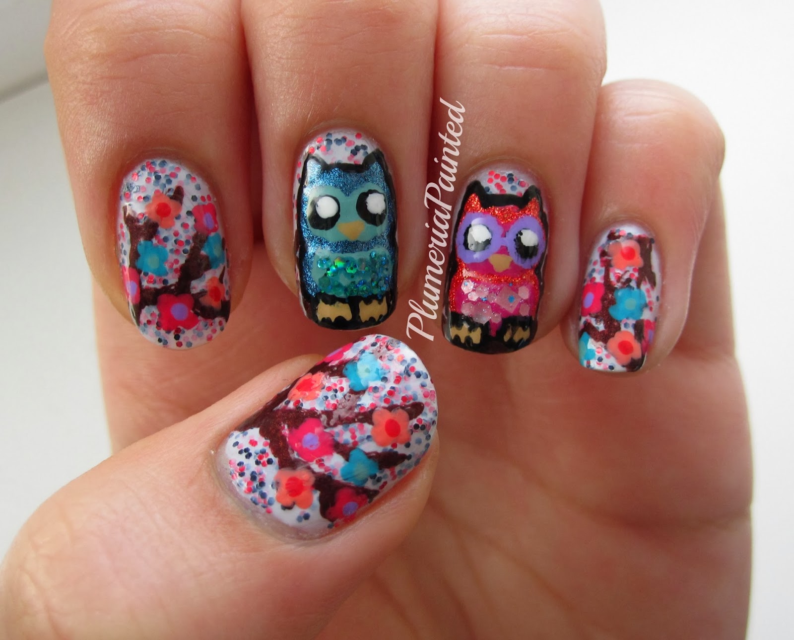 1. Cute Owl Nail Art Decals - wide 8