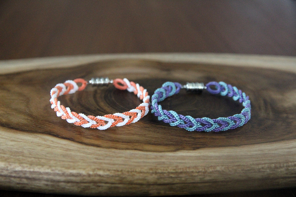 The Kim and I (Tatting Lace) Tatting lace) Split ring bracelets 2