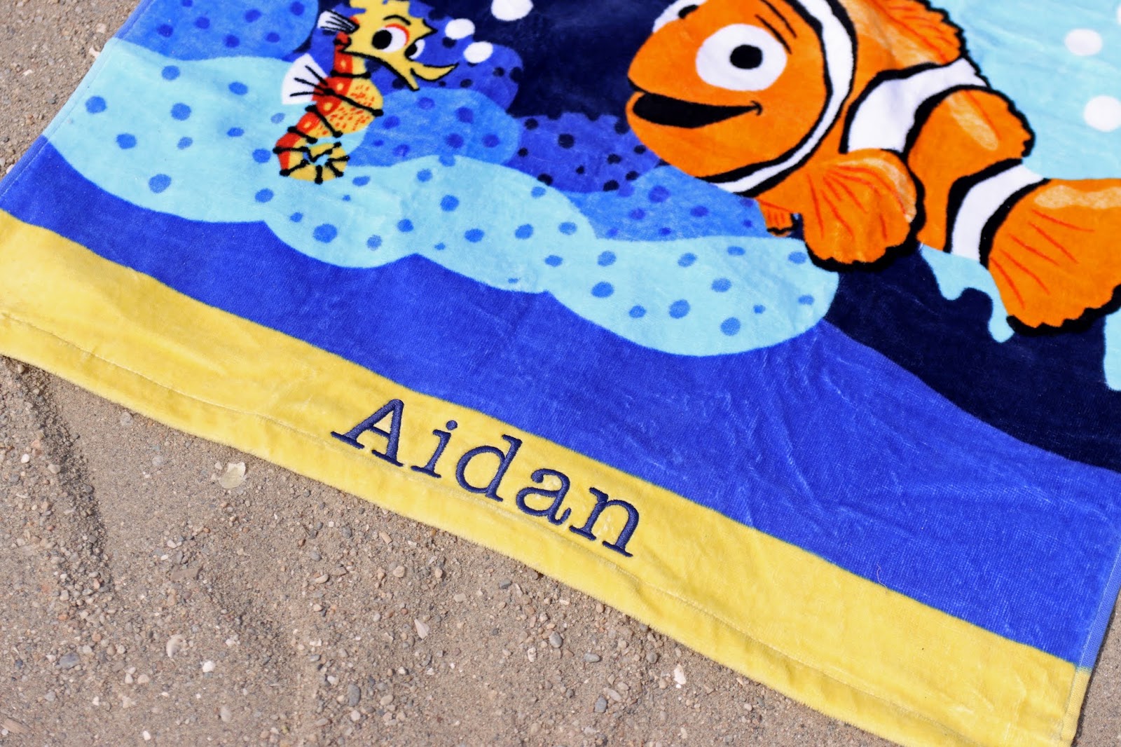 Dan the Pixar Fan Finding Nemo Personalized Beach Towel (Pottery Barn