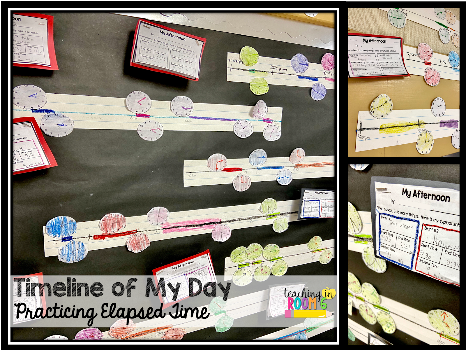 Elapsed Time Number Lines Teaching in Room 6