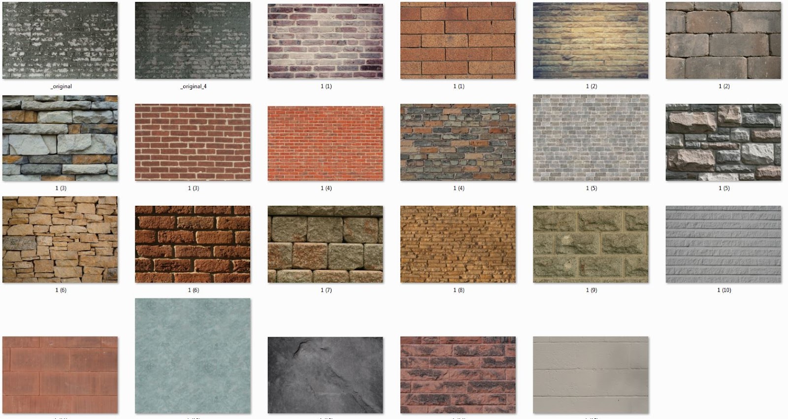 خامات Stone Wall للفوتوشوب والماكس والاوتوكاد واغلب برامج التصميم