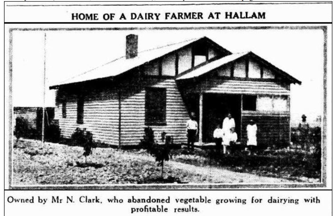 Casey Cardinia links to our past Mr Clark's dairy farm at Hallam Valley