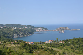 Tepeden Amasra manzarası.