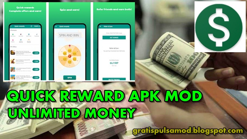 Quick Rewards Apk Mod Aplikasi Penghasil Dollar Paypal Unlimited Money 2020 Gratis Pulsa Mod