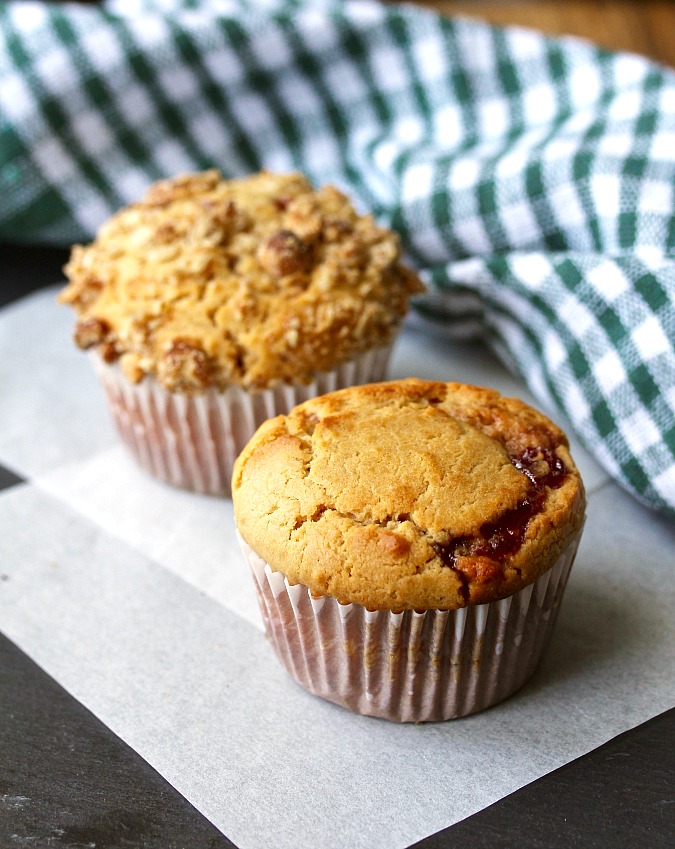 Peanut Butter and Jelly Muffins Karen's Kitchen Stories